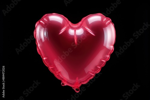 Wallpaper Mural Red transparent jelly heart Torontodigital.ca