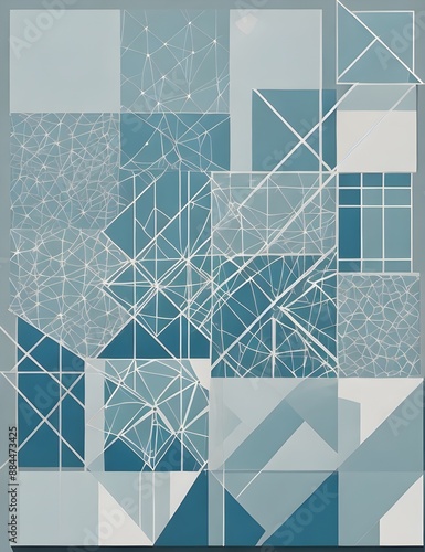 abstract background with squares
