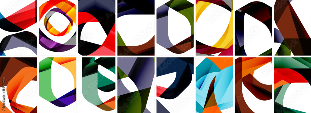 Collection of abstract background with waves, colorful shapes and 3d shadow effect. Vector Illustration For Wallpaper, Banner, Background, Card, Book Illustration, landing page Collection of abstract background with waves, colorful shapes and 3d shadow effect. Vector Illustration For Wallpaper, Banner, Background, Card, Book Illustration, landing page
