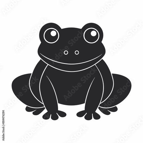 A Frog silhouette vector illustration