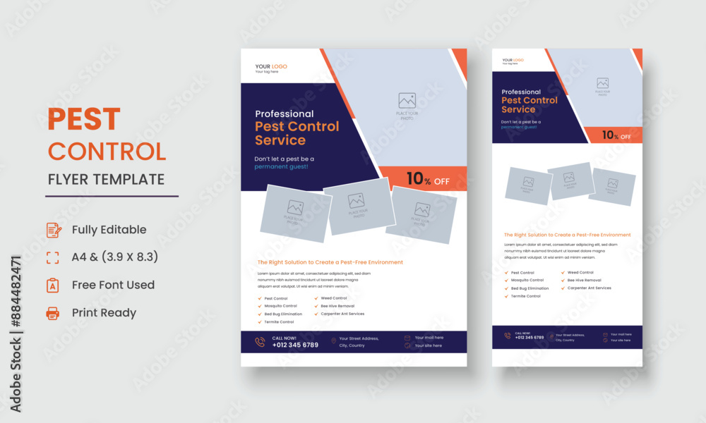 Pest Control Service Flyer Template, Professional Pest Control Services Flyer, Pest Control Service DL Flyer Pest Control Service Flyer Template, Professional Pest Control Services Flyer, Pest Control Service DL Flyer