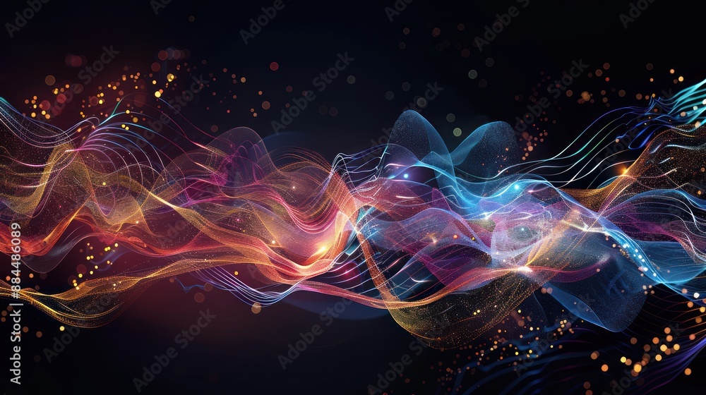 Abstract Waves of Light and Color Abstract Waves of Light and Color
