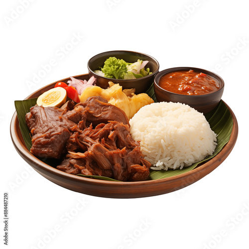 gudeg indonesian food transparent background photo