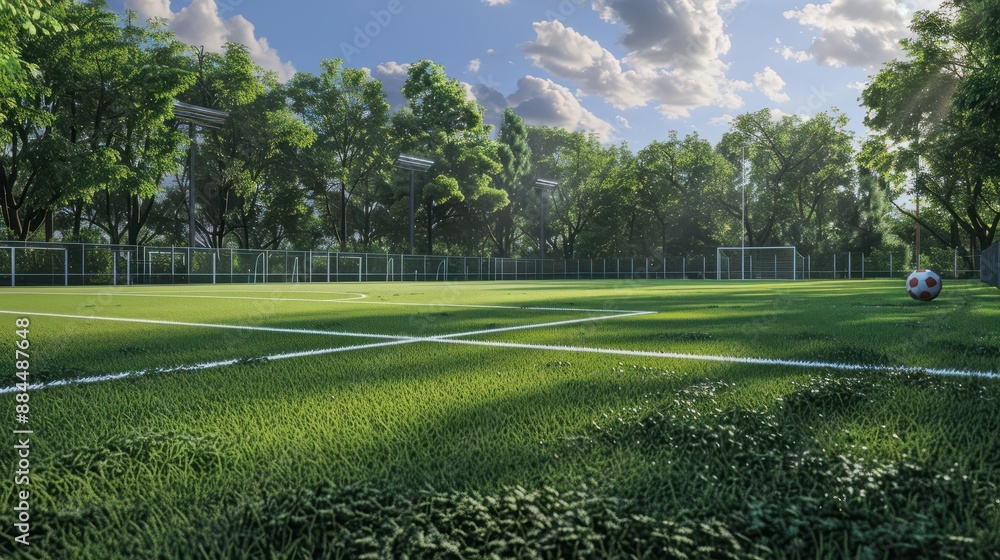 Obraz premium Sports field background