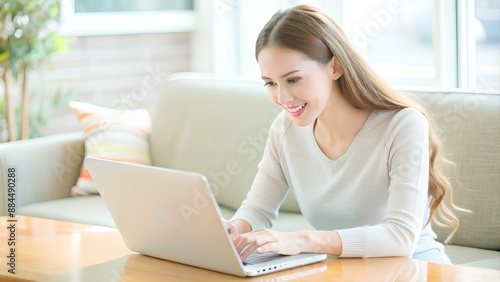 Free Download Woman working on laptop - GFXLoad