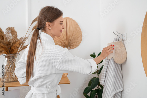 Young woman with massage gl...