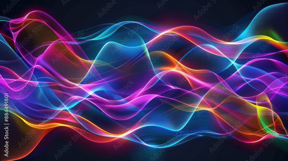 Abstract Neon Wave Patterns Abstract Neon Wave Patterns