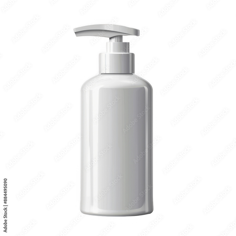 White Lotion Bottle with Pump Dispenser White Lotion Bottle with Pump Dispenser