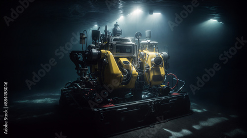 Remotely Operated Vehicle (ROV) in Underwater Exploration Setting photo