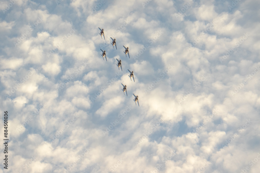 Fototapeta premium Patrouille de France en formation diamant