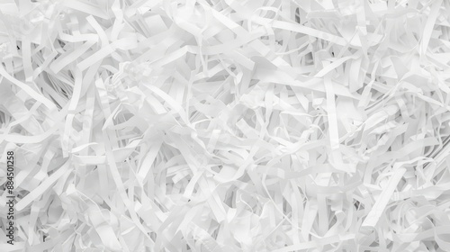 White shredded paper background
