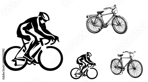 illustration of racing bicycle