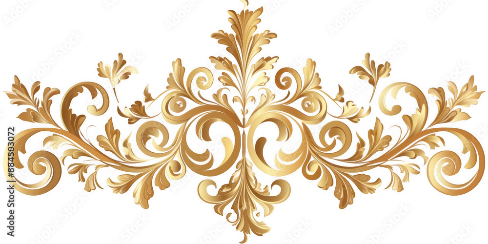 Ornate Gold Decorative Element Ornate Gold Decorative Element