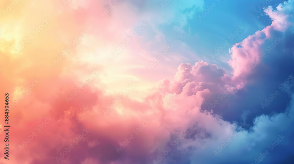 Flying in dreams, person soaring through clouds, flat design illustration Flying in dreams, person soaring through clouds, flat design illustration