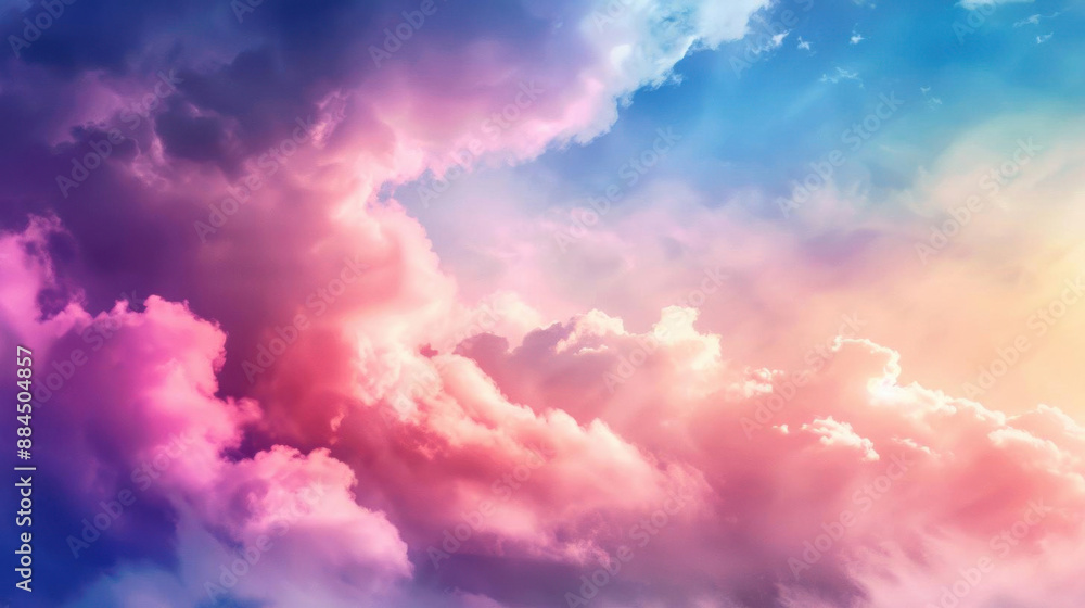 Flying in dreams, person soaring through clouds, flat design illustration Flying in dreams, person soaring through clouds, flat design illustration