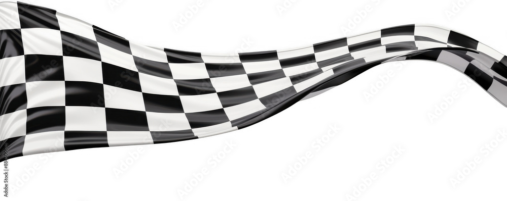 Flowing Checkered Racing Flag Flowing Checkered Racing Flag