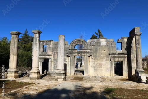 Baram Israel 03/06/2024. Ancient synagogue from the late Second Temple period. photo