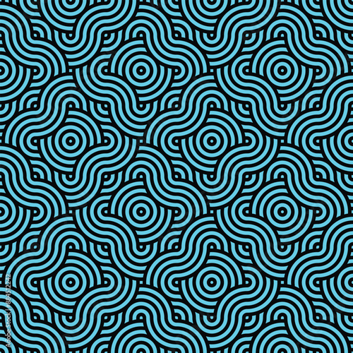 Geometric Spiral Pattern For Cover Design 