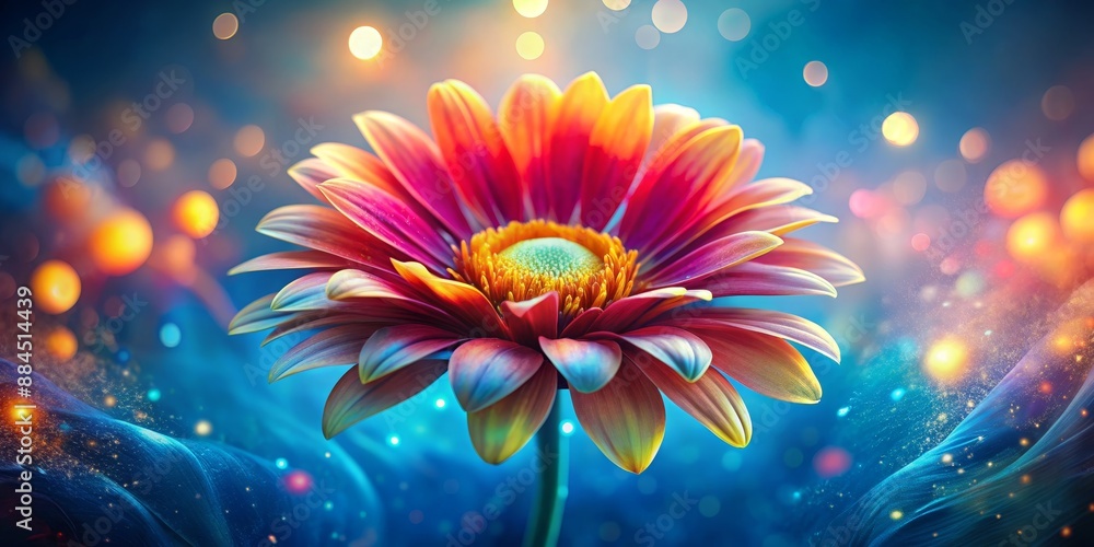 A Single Bloom in a Universe of Light, Bokeh, Flower, Nature, Art A Single Bloom in a Universe of Light, Bokeh, Flower, Nature, Art