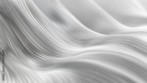 A Smooth Gradient from Soft Gray to White Overlaid with Subtle Waves