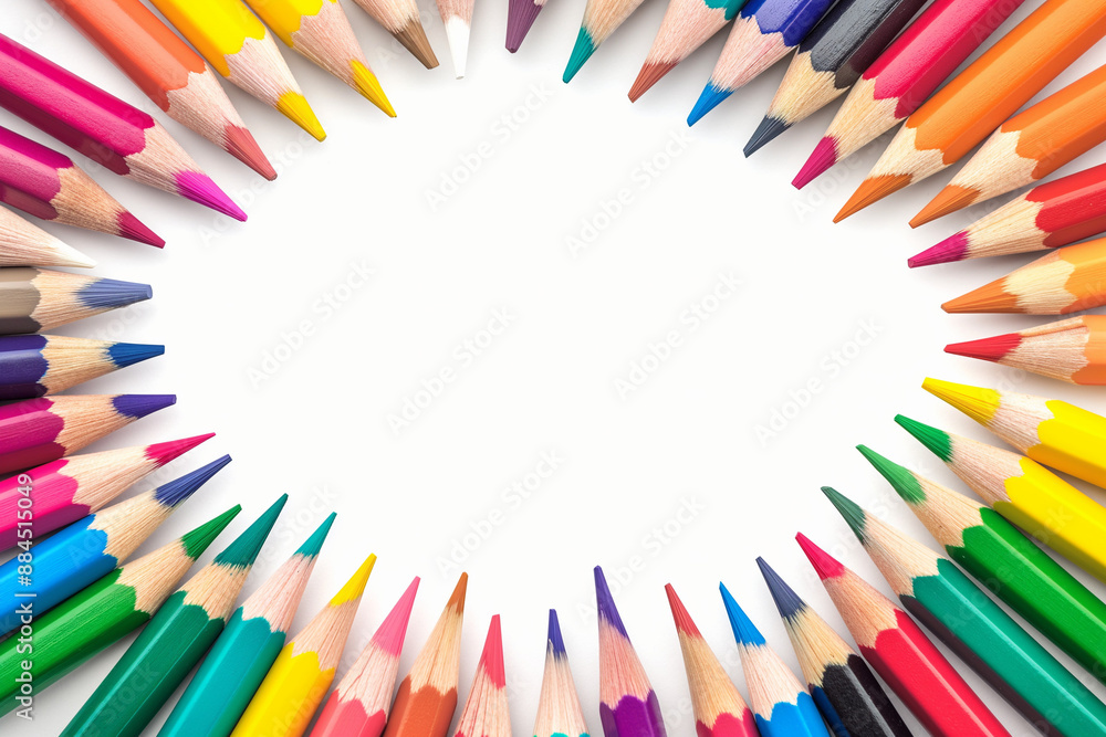 Pens color, back to school card background frame image Pens color, back to school card background frame image
