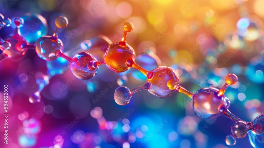 Molecular atoms background Molecular atoms background
