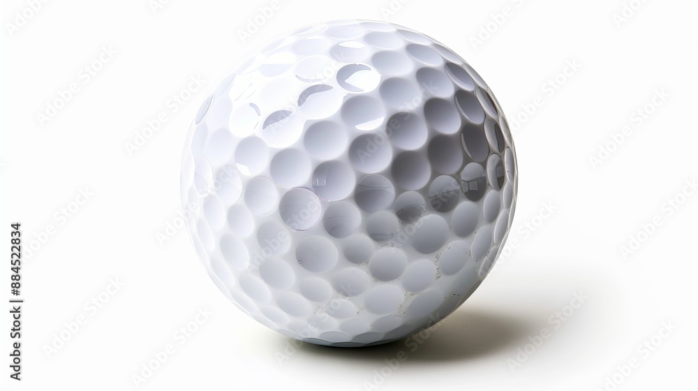 Isolated image of a golf ball on a white background complete with full depth of field and clipping path Isolated image of a golf ball on a white background complete with full depth of field and clipping path