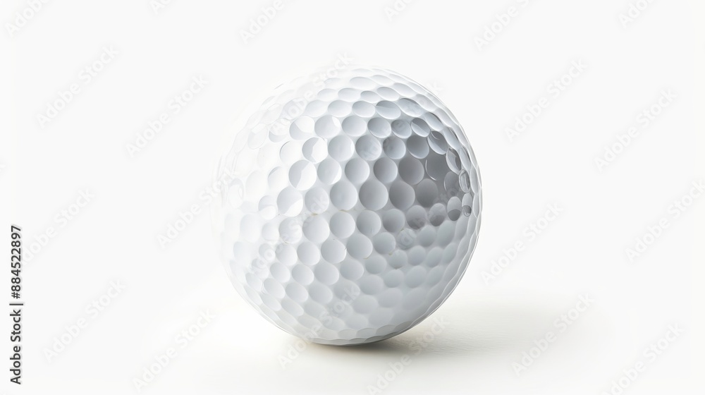 Isolated image of a golf ball on a white background complete with full depth of field and clipping path Isolated image of a golf ball on a white background complete with full depth of field and clipping path