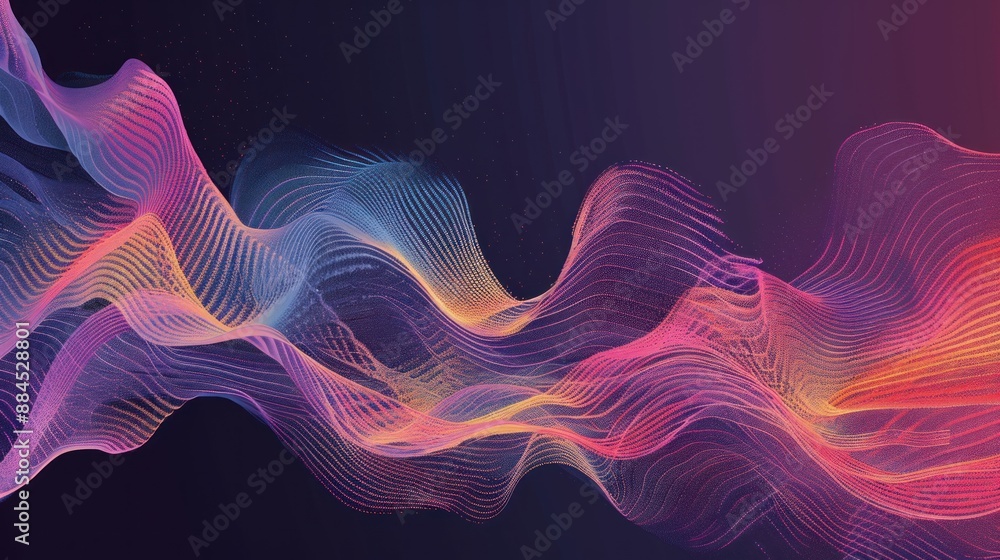 Abstract Colorful Digital Wave Pattern Abstract Colorful Digital Wave Pattern