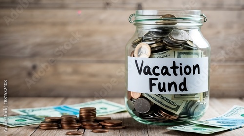 Obraz na płótnie Vacation Fund Savings Plan w salonie