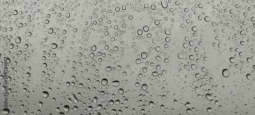 water drops on a glass