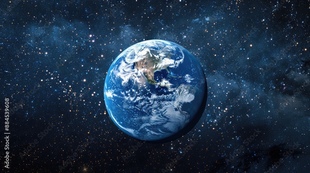 Obraz premium Planet earth view from space