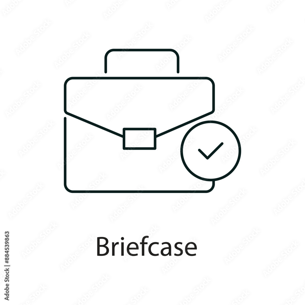 Briefcase Icon. Vector Icon Design Briefcase Icon. Vector Icon Design