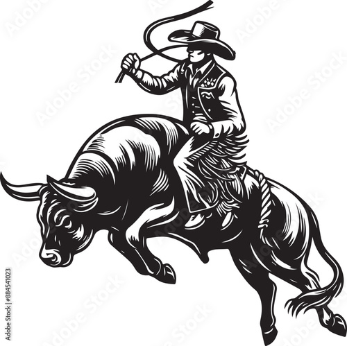 Cowboy bull Rodeo