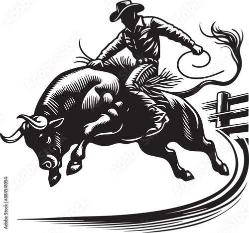 Cowboy bull Rodeo