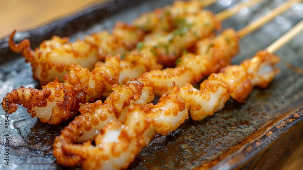 The national cuisine of Japan. Tempura of vegetables and seafood. The national cuisine of Japan. Tempura of vegetables and seafood.