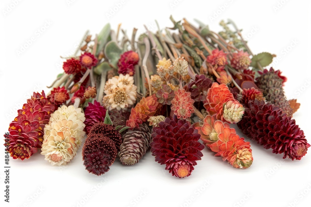 Fototapeta premium A rustic arrangement of dried flowers beautifully capturing the essence of natural and vintage floral beauty