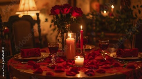 Romantic Table Setup 