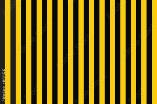 Black and yellow vertical stripes pattern . Black and yellow background . Black and yellow wallpaper . Vector illustration