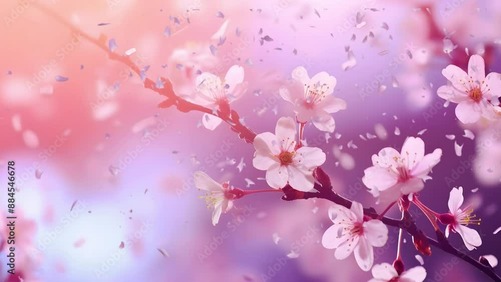 Blossoming Sakura Tree Wonderful Springtime Blossoming Sakura Tree Wonderful Springtime