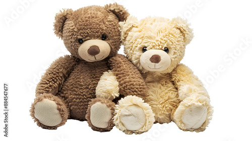 Teddy Bear Friends Isolated on on transparent background 