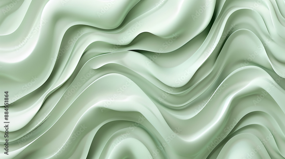 Abstract wavy lines in pale green create a rippling texture on a light background. This modern and unique design can be used as a wallpaper or for other artistic purposes. Abstract wavy lines in pale green create a rippling texture on a light background. This modern and unique design can be used as a wallpaper or for other artistic purposes.