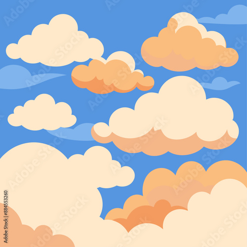 There are a myriad of various cloud types in the sky