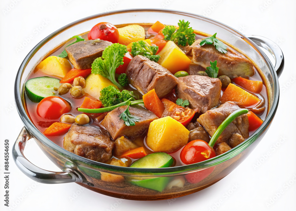 Delicious 3D rendering of a mouthwatering pork stew set, featuring tender chunks of pork, colorful vegetables, and savory broth in a transparent PNG format. Delicious 3D rendering of a mouthwatering pork stew set, featuring tender chunks of pork, colorful vegetables, and savory broth in a transparent PNG format.