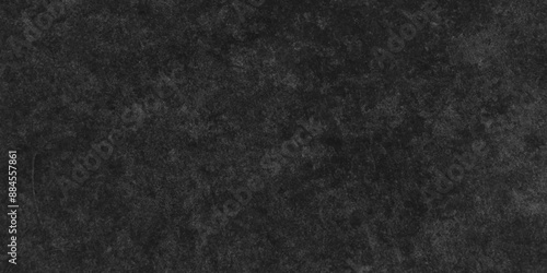Old vintage charcoal black grunge wall backdrop with watercolor. Modern background with black wall surface, black stucco texture. Black gray satin dark texture. Abstract Dark Black background texture.