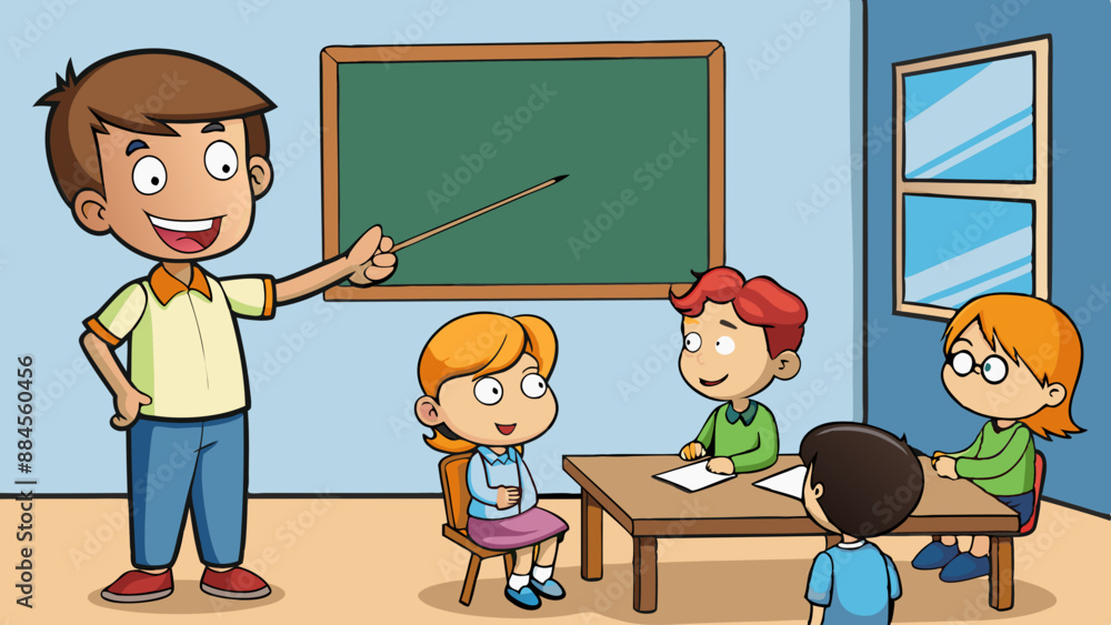 the teacher teach us the teacher teach us