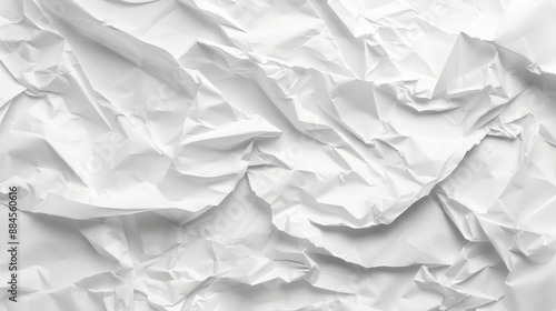 Wallpaper Mural The crumpled texture of white paper serves as a versatile background for various purposes. Torontodigital.ca