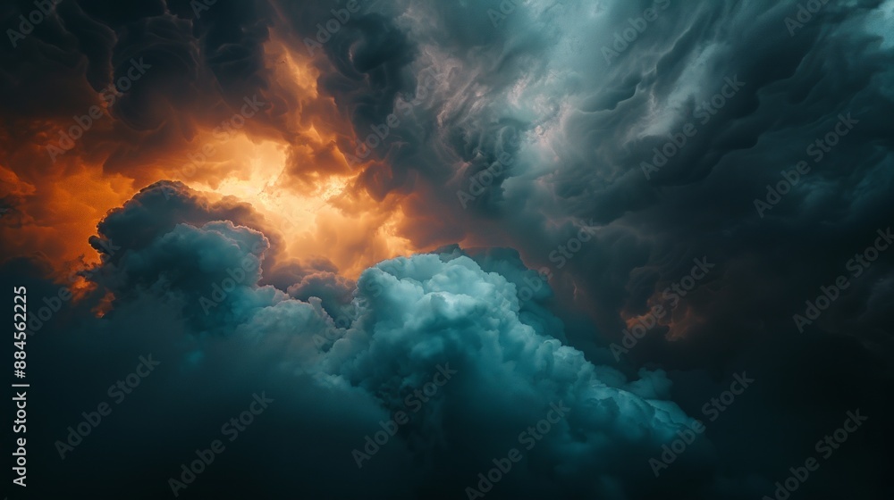 Thunderclouds, gray clouds. Grey clowd Thunderclouds, gray clouds. Grey clowd