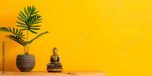 Buddha statue with copy space, for banners and advertising and celebrations