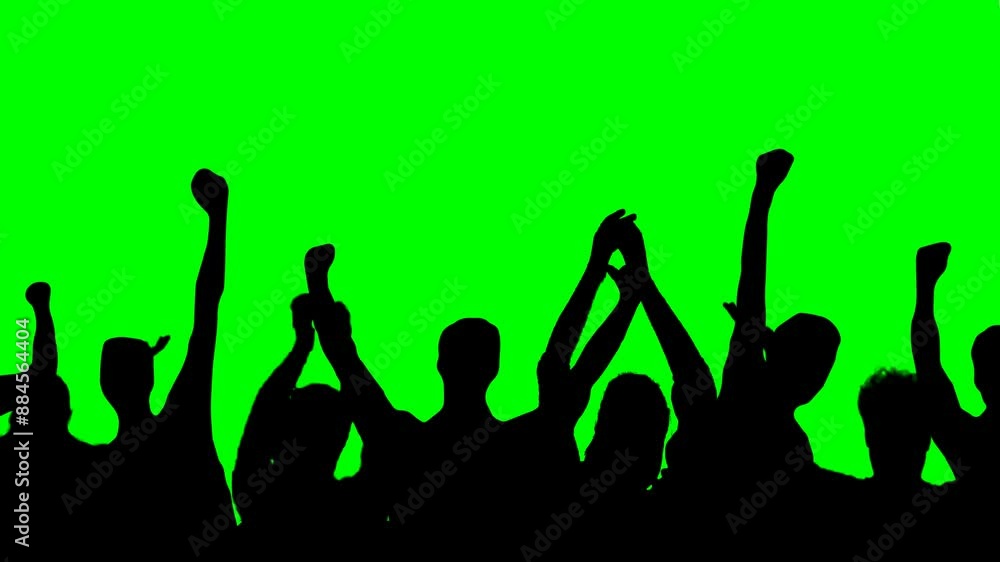 Animated Videos of Shadows of Crowded Audiences Animated Videos of Shadows of Crowded Audiences
